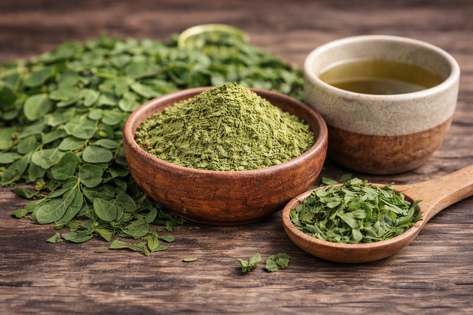Moringa Wissen – frische Moringa Blätter